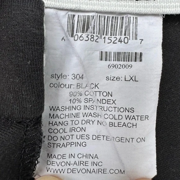 Devon Aire Black Breeches Riding Pants Women's Size LXL Knee Patch - Picture 3 of 5